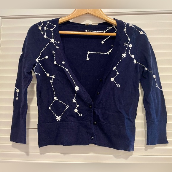 Anthropologie Constellations Cardigan Rare XS GUC - Picture 2 of 5